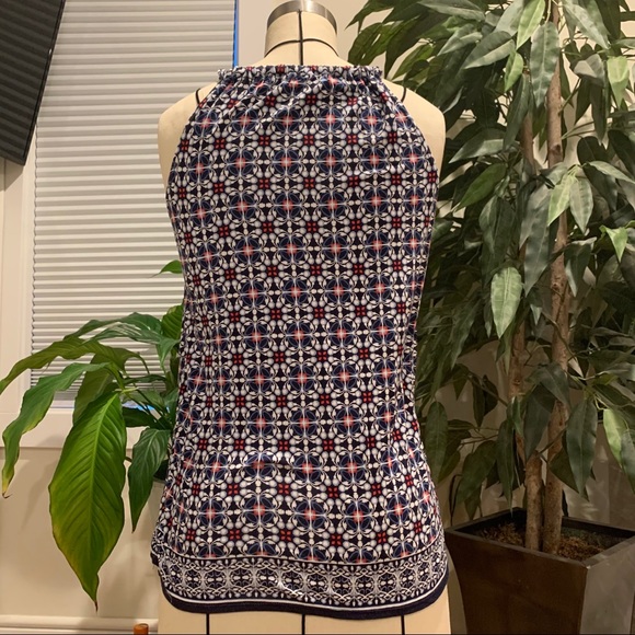 Max Studio geometric floral tank - Picture 2 of 4